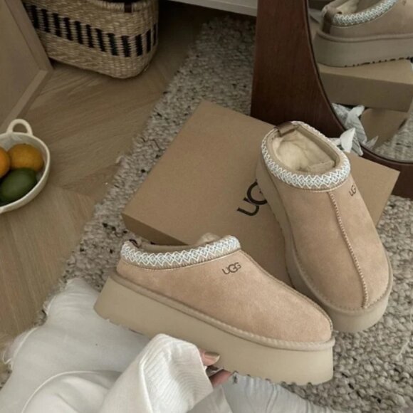 Ugg Tazz Tasman Platform Slippers Beautiful Mustard Seed - Picture 5 of 9